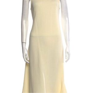 Theory yellow strapless dress. Size 2